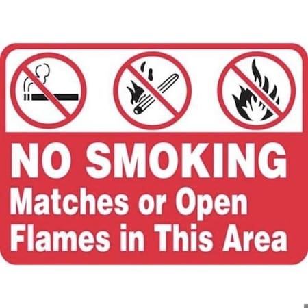 Accuform No Smoking Sign, MSMK434XV MSMK434XV